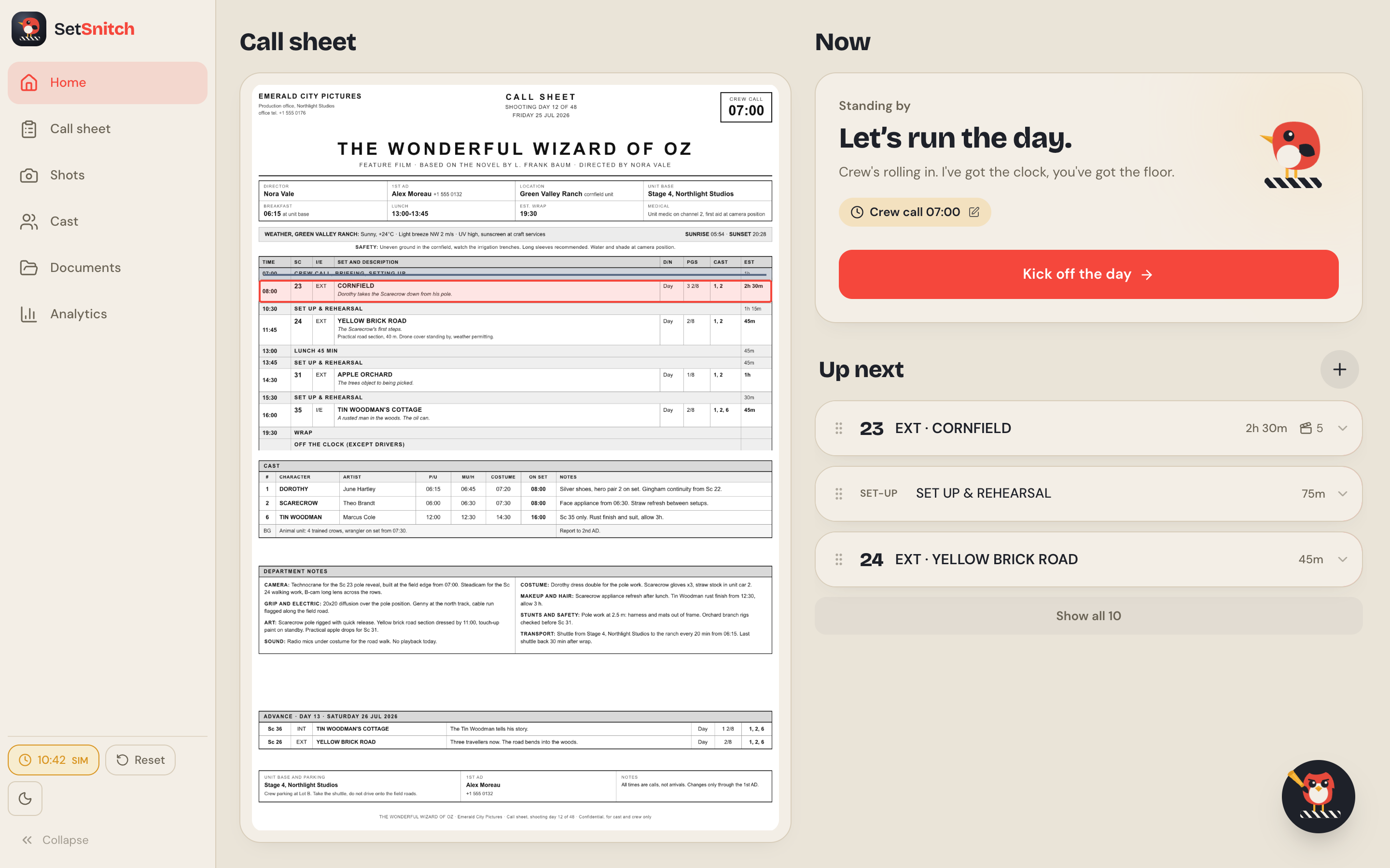 The AD's desktop view with the full navigation rail